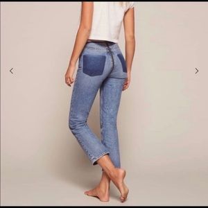 Reformation zipper jeans